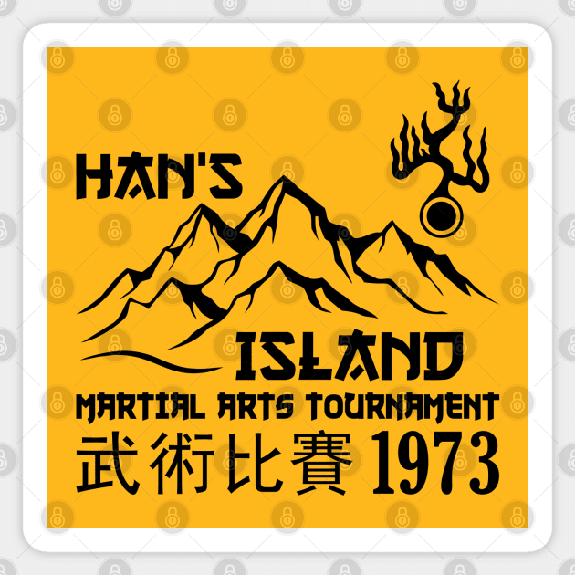 Mod.10 Enter the Dragon Han's Island Sticker by parashop